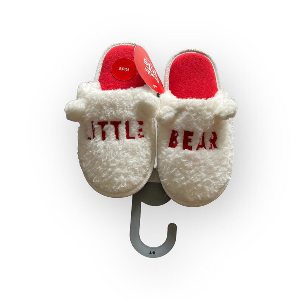 Little Bear Family Match Holiday Slippers